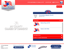 Tablet Screenshot of jaycountychamber.com